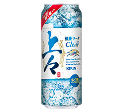 「キリン 上々 焼酎ソーダ クリア」500ml・缶 商品画像