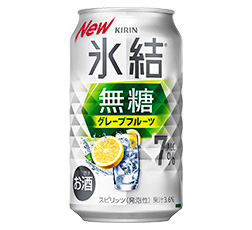 「キリン 氷結®無糖 グレープフルーツ ALC.7％」350ml・缶 商品画像