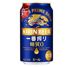 「キリン一番搾り 糖質ゼロ」商品画像