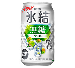 「キリン 氷結®無糖 ウメ ALC.7%」350ml・缶 商品画像