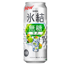 「キリン 氷結®無糖 ウメ ALC.7%」500ml・缶 商品画像