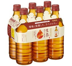 「キリン 生茶 ほうじ煎茶」525ml・ペットボトル（ラベルレス）6本 商品画像